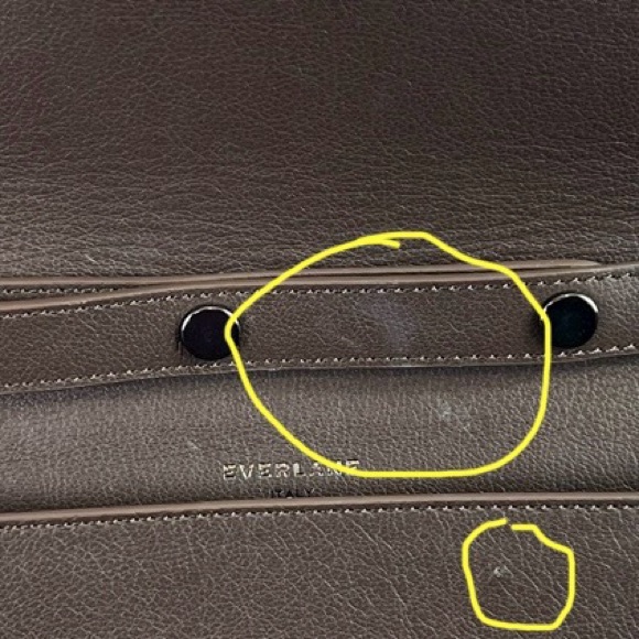 Everlane Petra Brown & Gray Convertible Crossbody Suede & Leather Purse - Picture 9 of 16